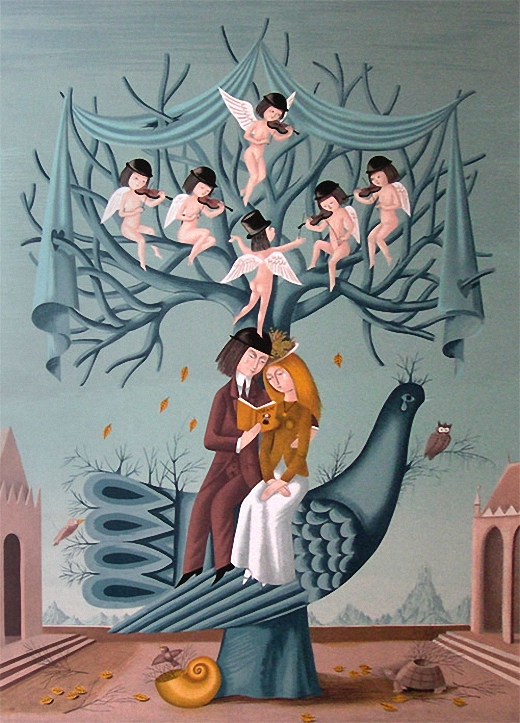 The Lovers Serenade by Raymond Peynet